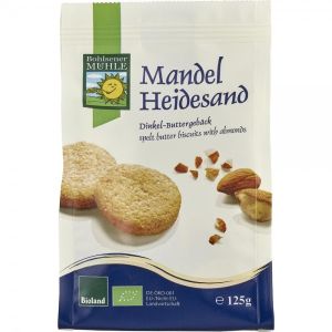 Biscuiți fragezi din făină de spelta cu migdale bio, 125 g